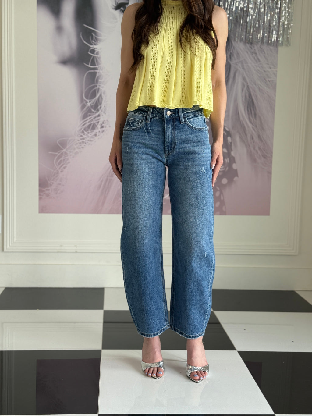 BRENDA BARREL LEG JEANS-FINAL SALE