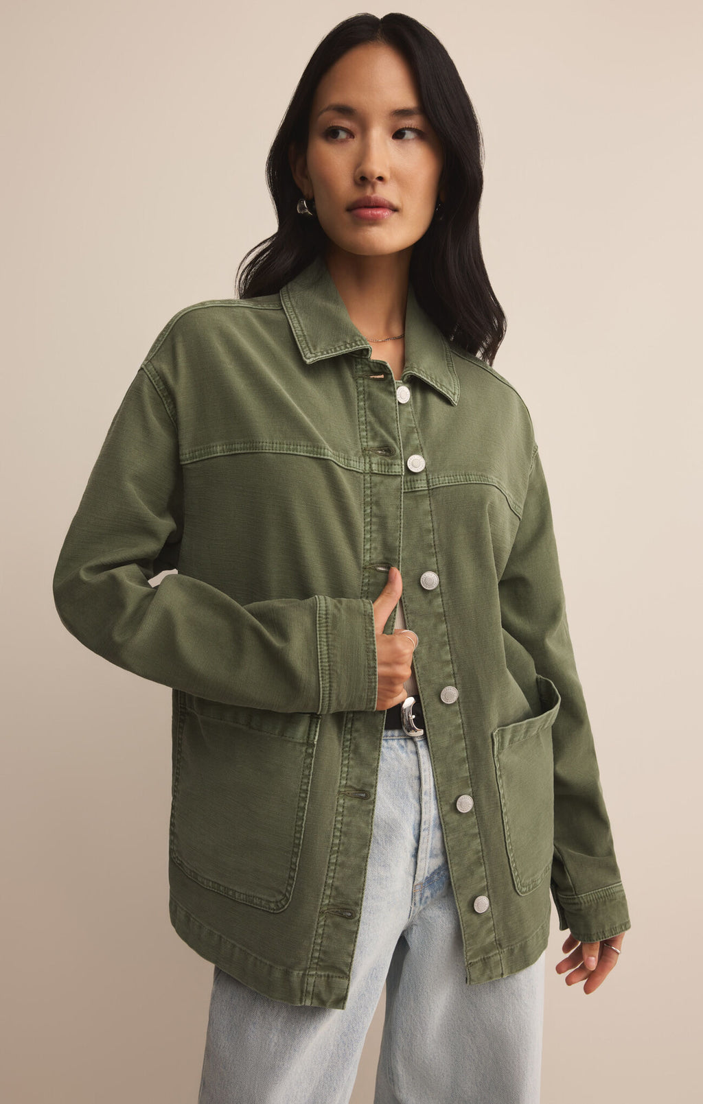 ON THE ROAD TWILL JACKET-FINAL SALE