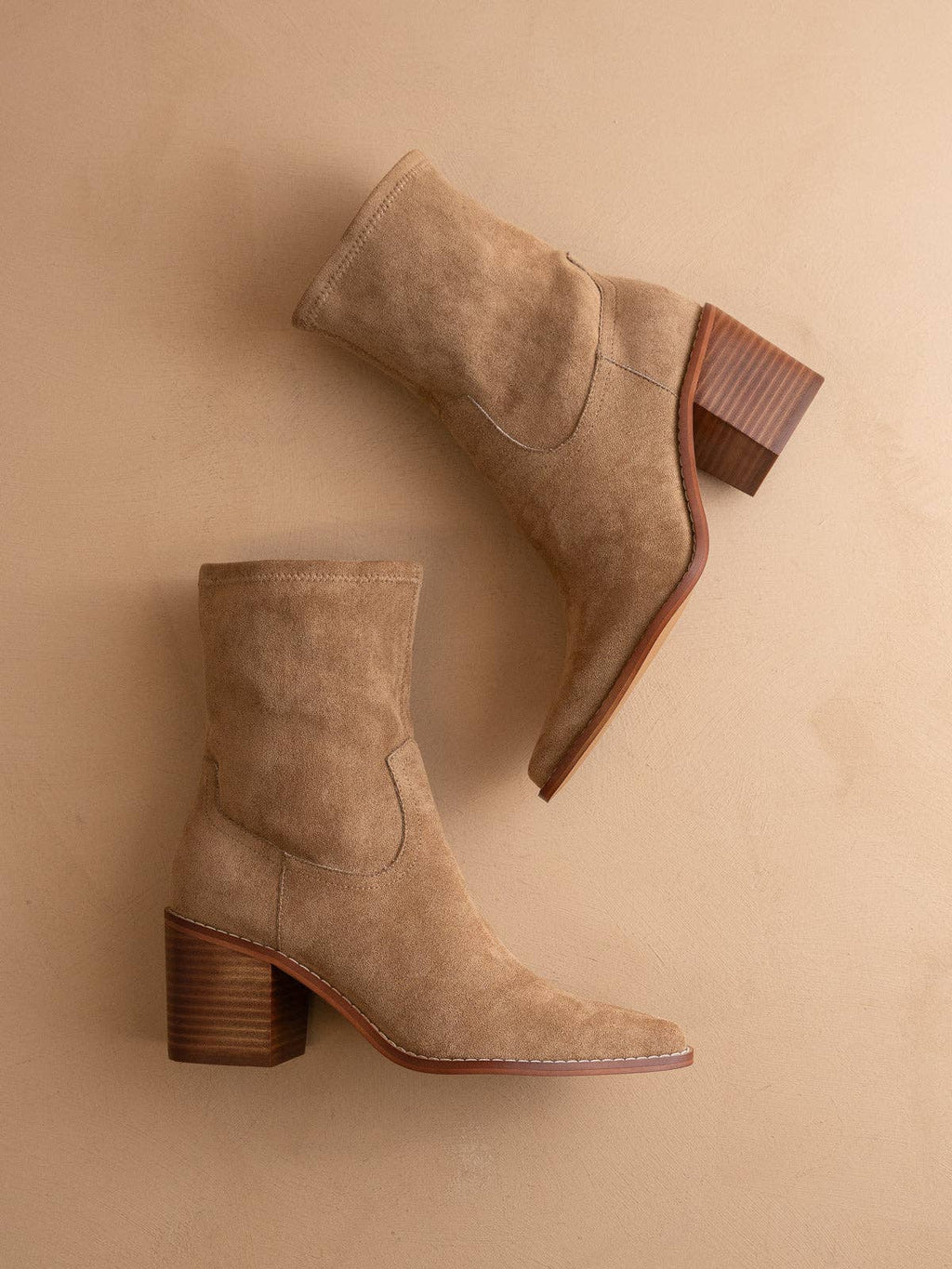 The Vienna | Latte Sleek ankle hugging bootie- FINAL SALE