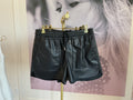 Black faux leather short - FINAL SALE