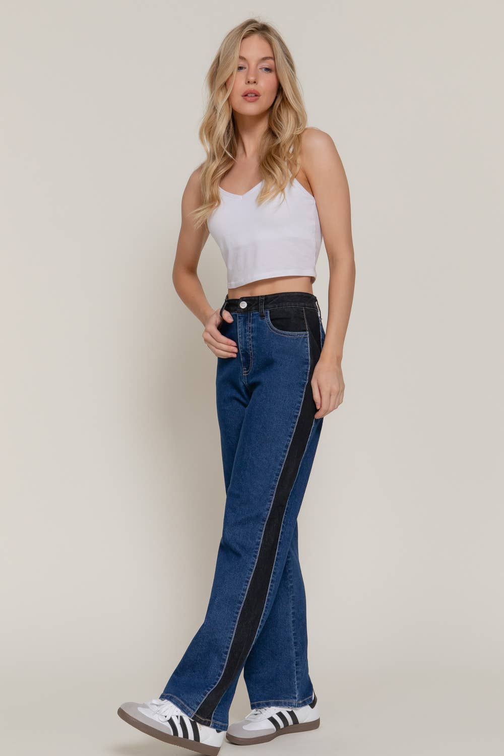 Georgia Straight Fit Denim Pants