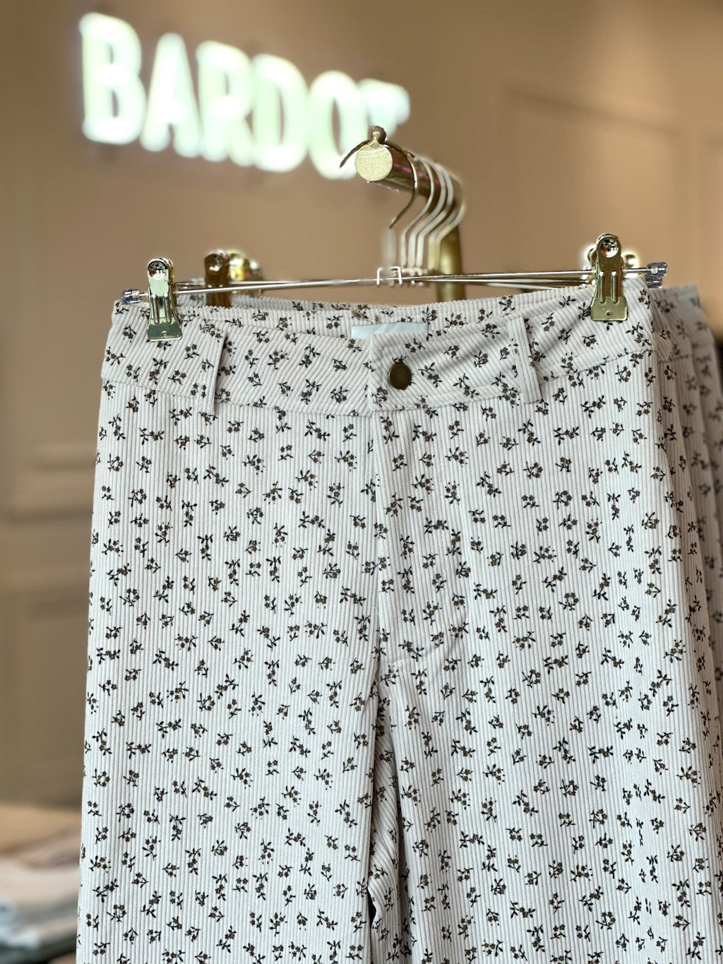 FLORENCE TAN CORDUROY PANTS-FINAL SALE