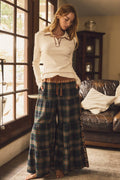 Doreen Plaid Tiered Pants