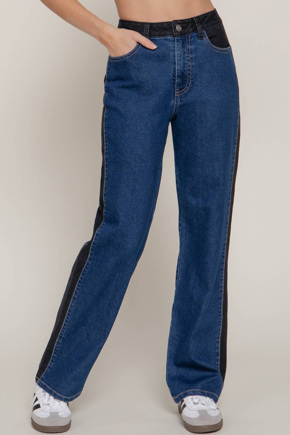 Georgia Straight Fit Denim Pants