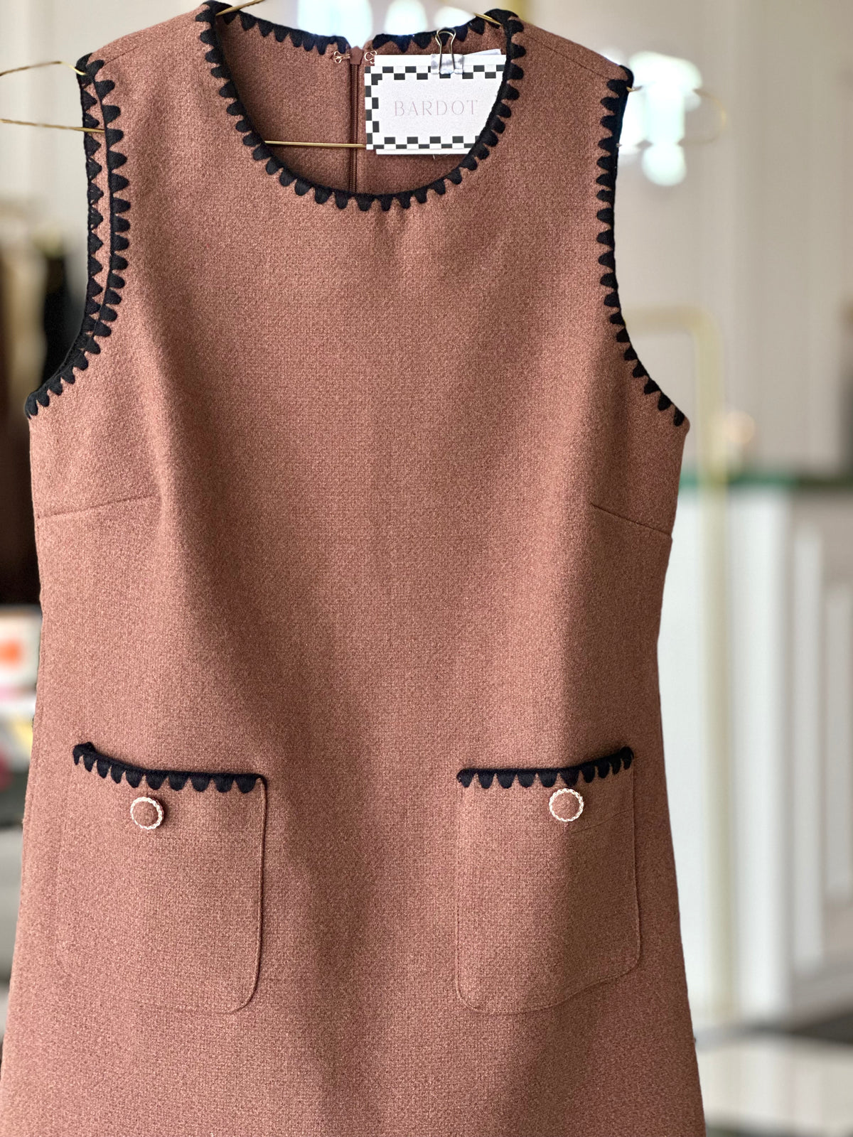 Aster Embroidery Mini Dress- FINAL SALE