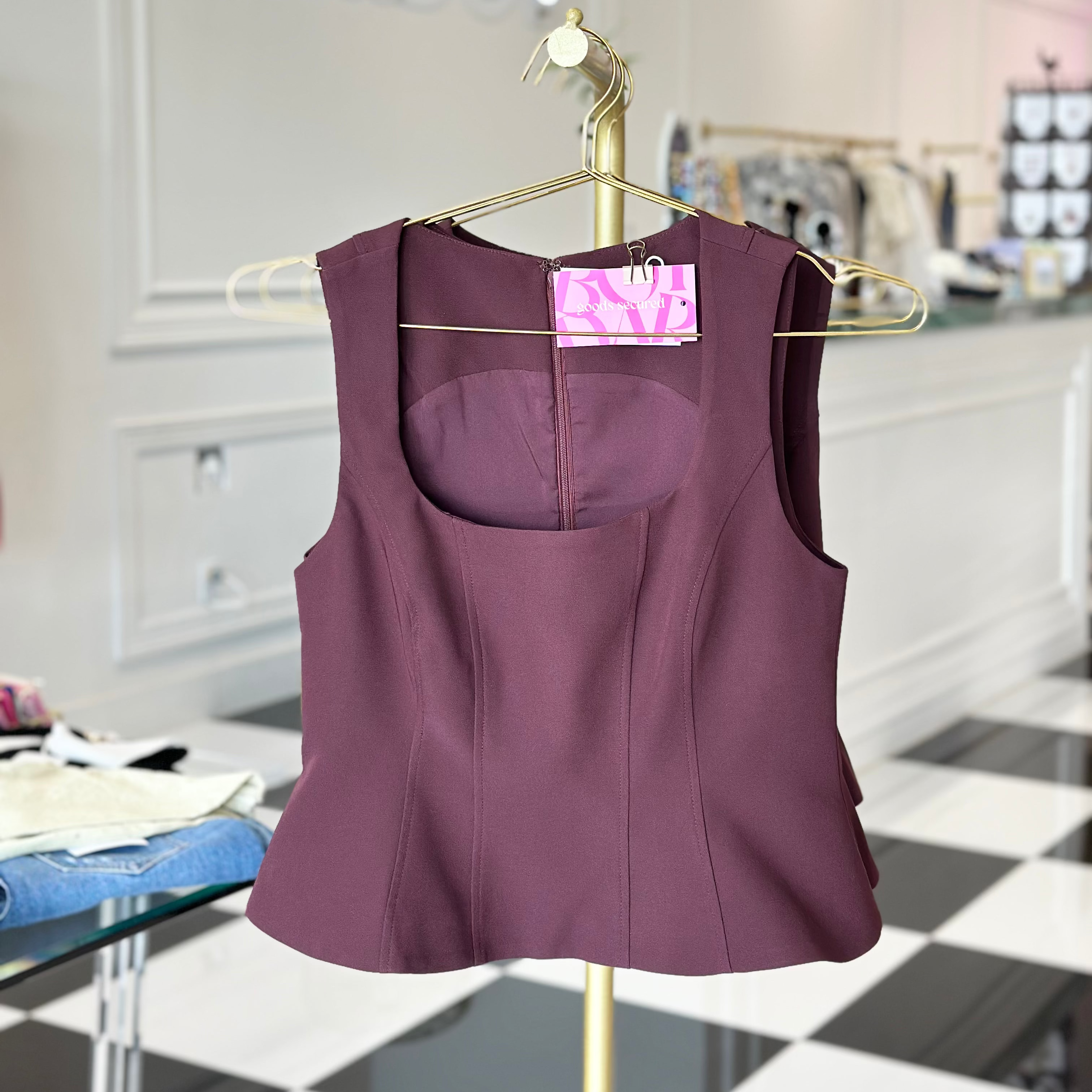 Leanne peplum top