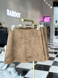 Ciera caramel suede mini skirt - FINAL SALE