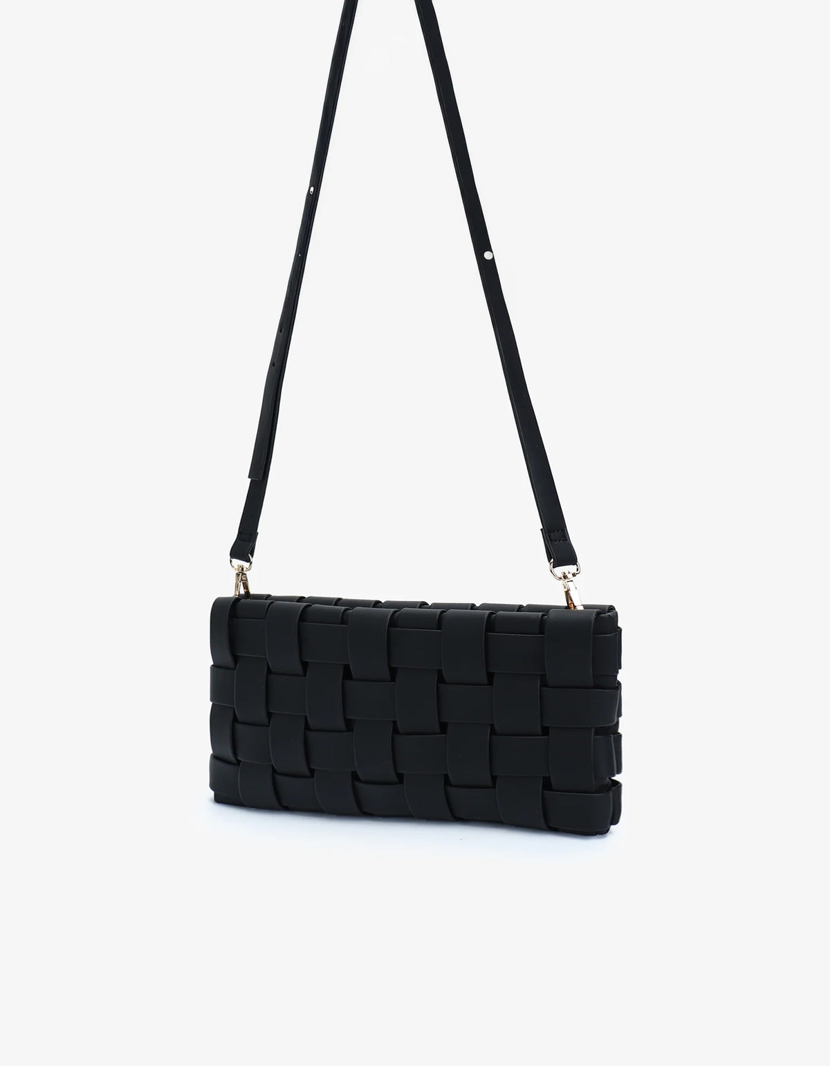 Lindy woven small clutch