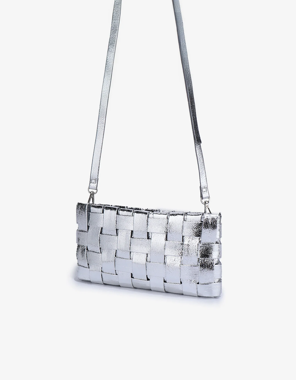 Lindy woven small clutch