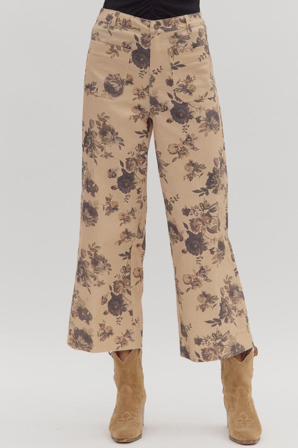 Arlenne flower pants-FINAL SALE