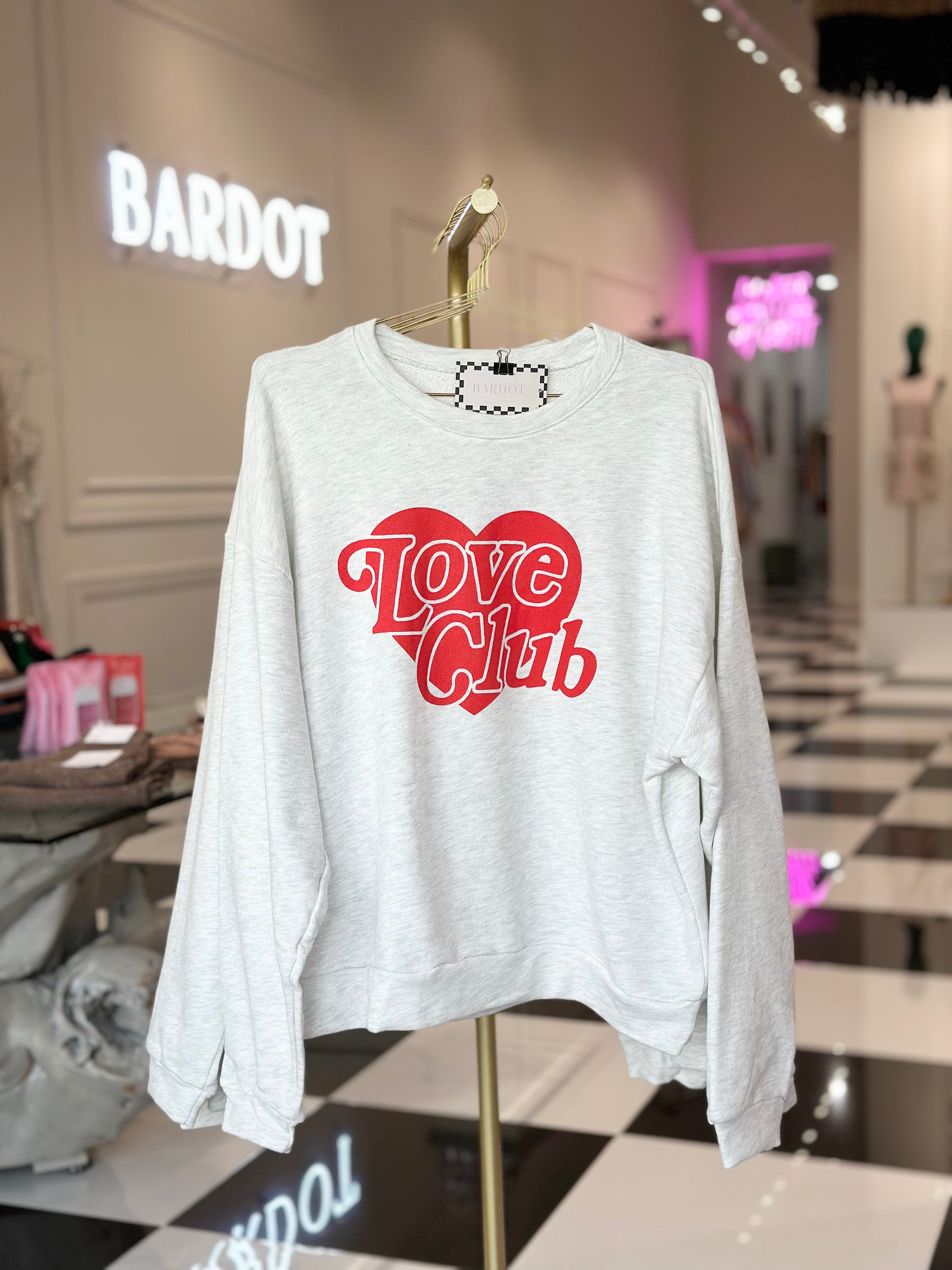 LOVE CLUB OVERSIZED SWEATSHIRT-FINAL SALE