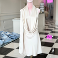 ALICIA DRAPE COWL MINI DRESS - FINAL SALE