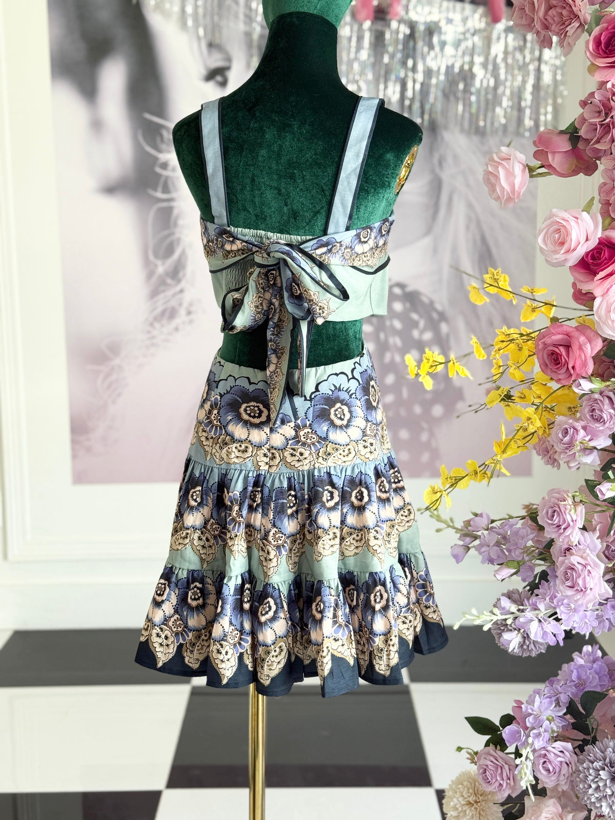DEBBIE FLORAL TIERED DRESS- FINAL SALE