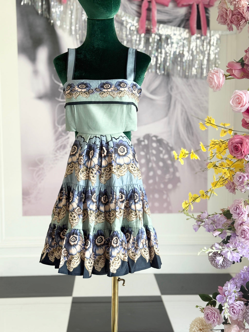 DEBBIE FLORAL TIERED DRESS- FINAL SALE
