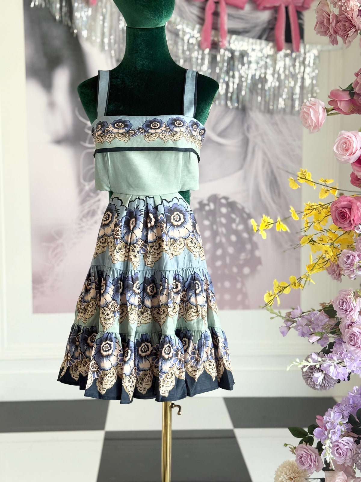 DEBBIE FLORAL TIERED DRESS- FINAL SALE