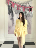 CAROLINE RUFFLE MINI DRESS - FINAL SALE