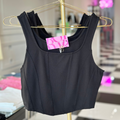 MIRANDA CORSET SEAM DETAIL CROP TANK TOP