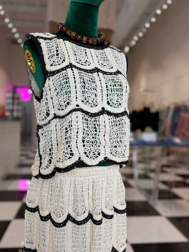 Ariel Crochet Skirt Top Set-FINAL SALE