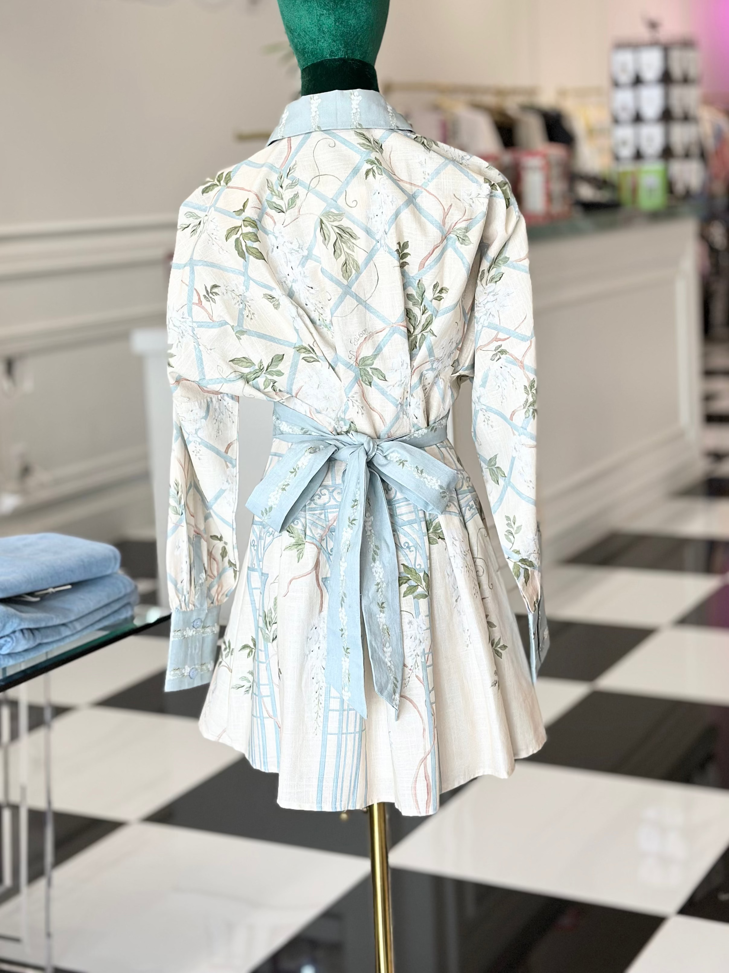 Simone mini shirt dress