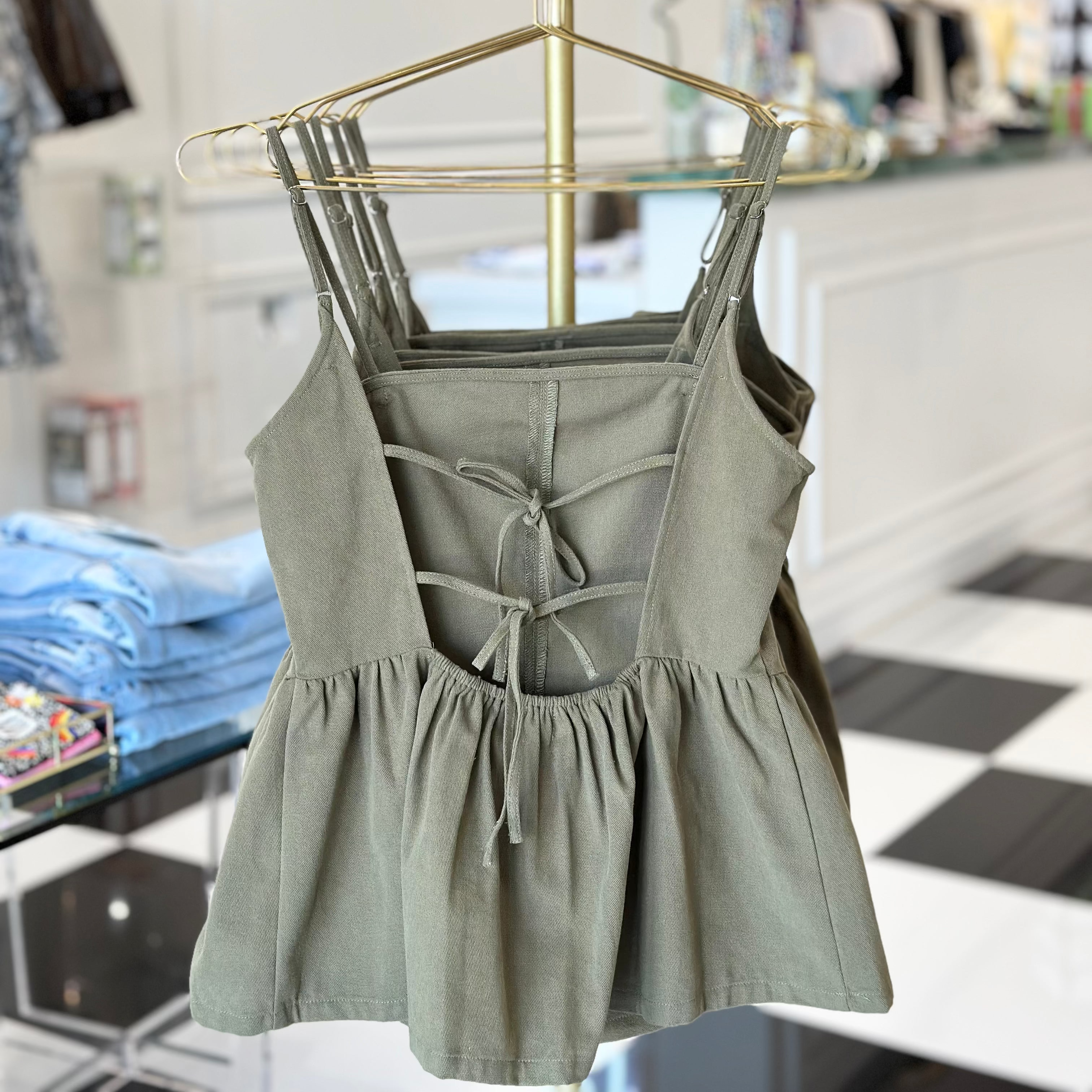 AGATHA PEPLUM TOP
