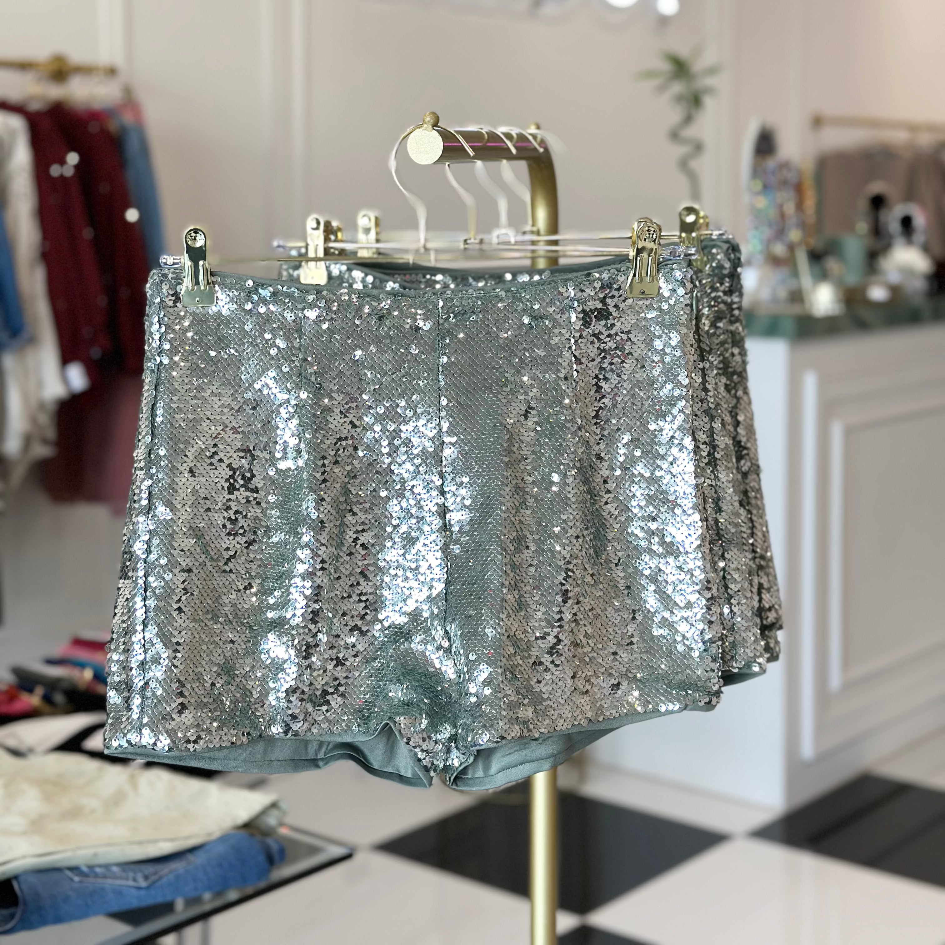 Alexandra sequined shorts