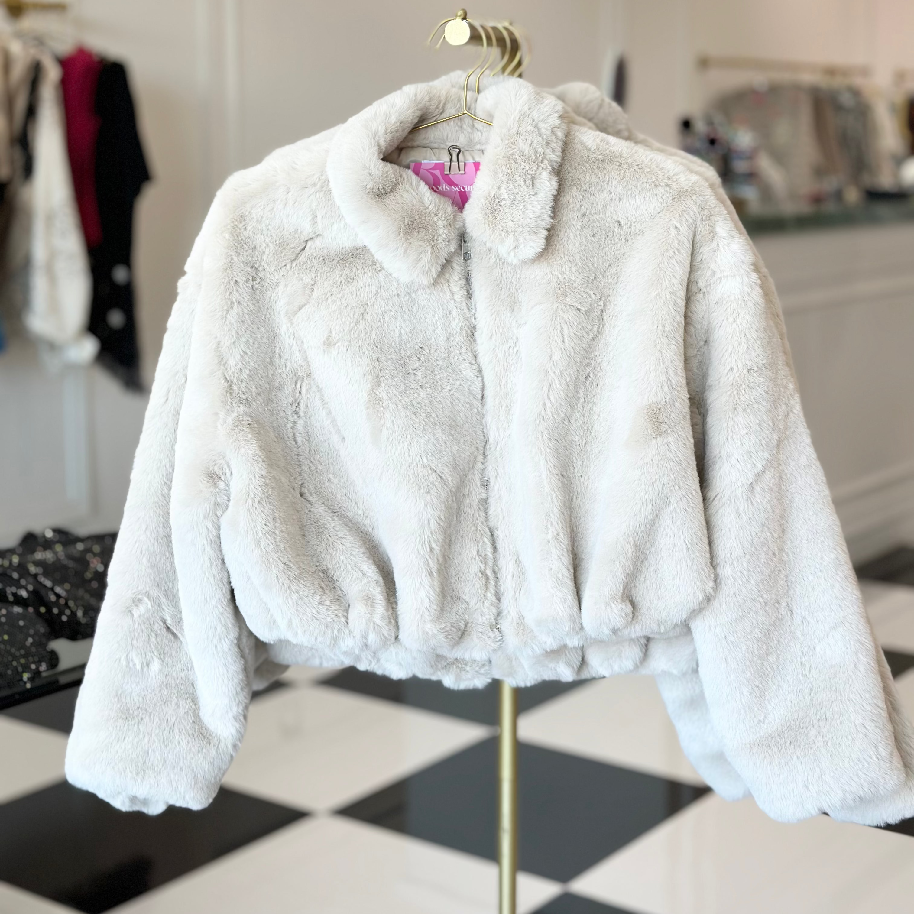 Esme faux fur cropped jacket