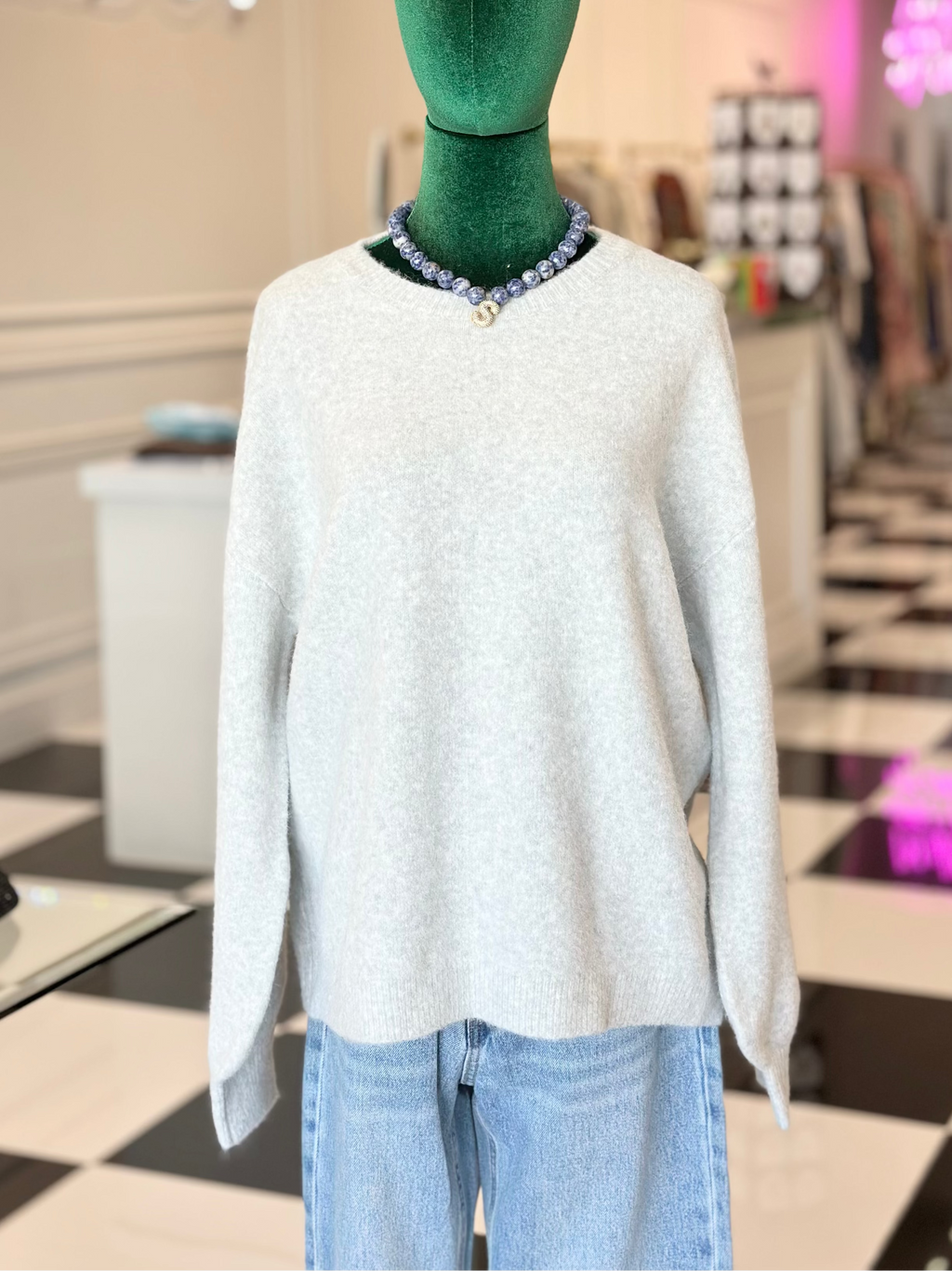 Christie big bows detail knit sweater