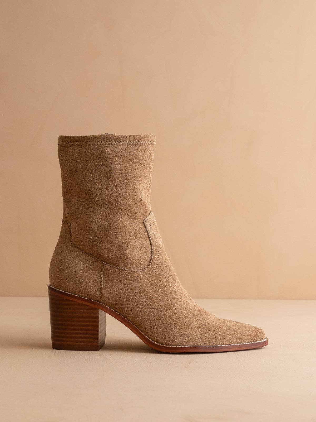 The Vienna | Latte Sleek ankle hugging bootie- FINAL SALE
