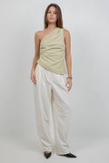 ILLY ONE SHOULDER POLKA DOT TOP-FINAL SALE