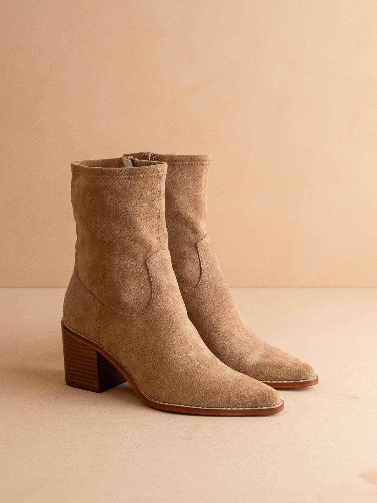 The Vienna | Latte Sleek ankle hugging bootie- FINAL SALE